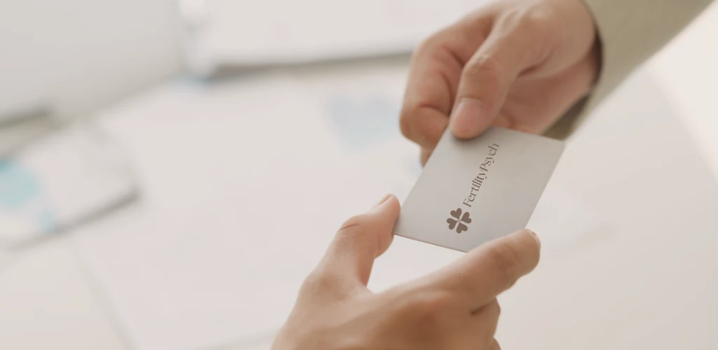 FertilityPsych business card